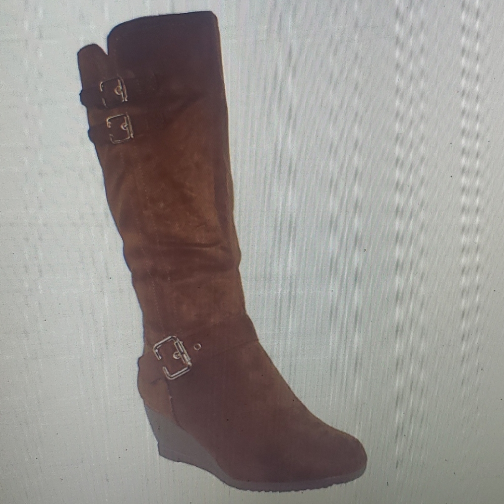 DBDK Wedge Boot Bottie New olive Buckled